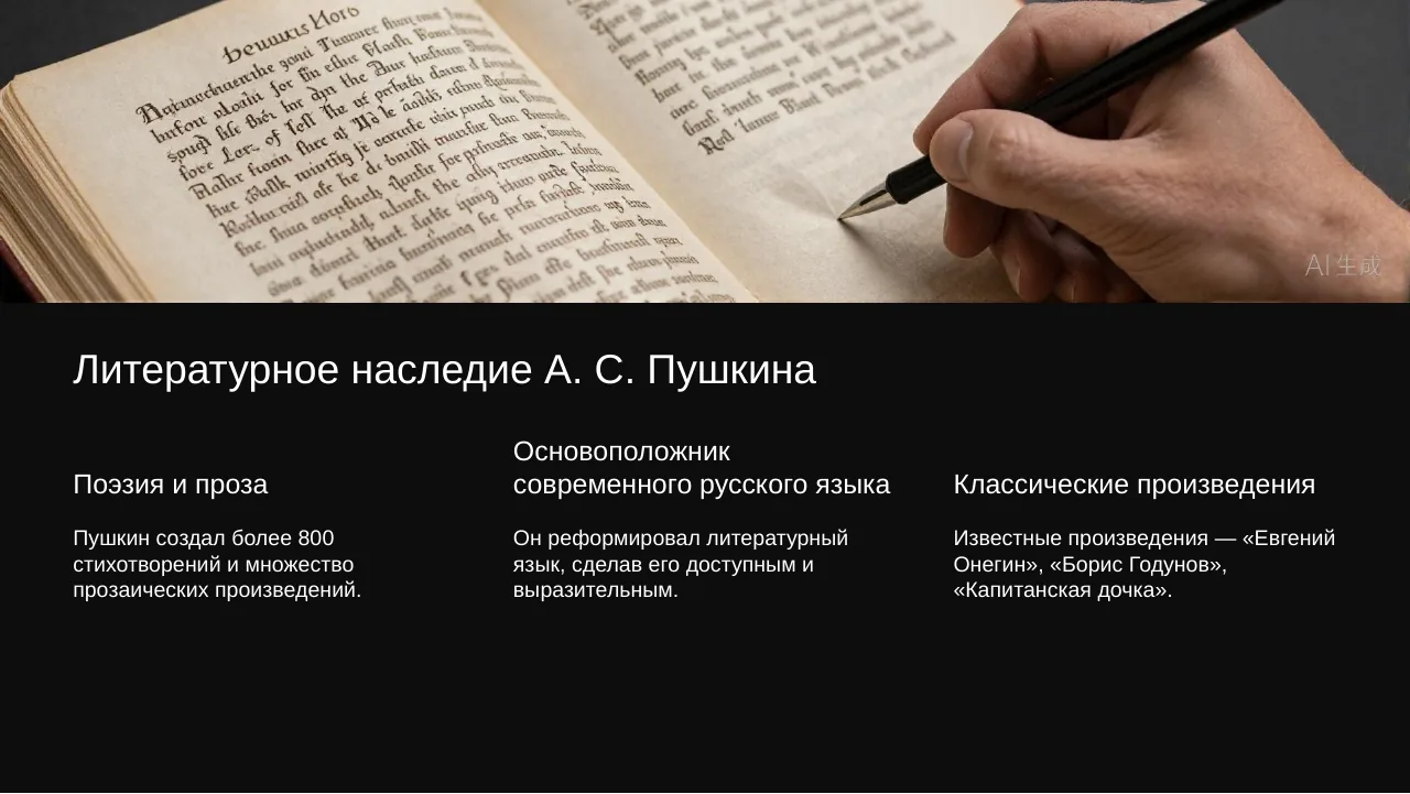 Презентация о Пушкине — слайд 3